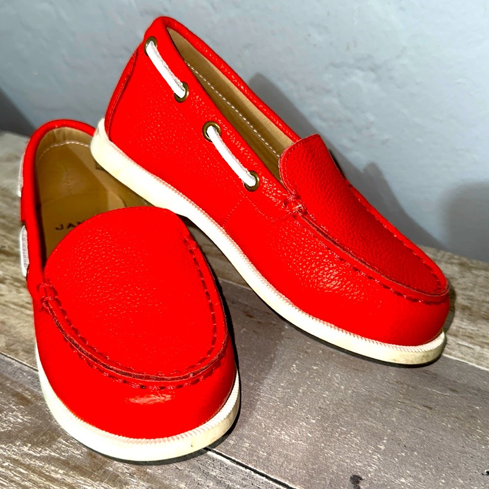 Red Loafers from Janie & Jack. Size 9 Toddler. Used about 2x.